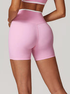 High Waist Crossback Shorts - Sculpting Fit and Style