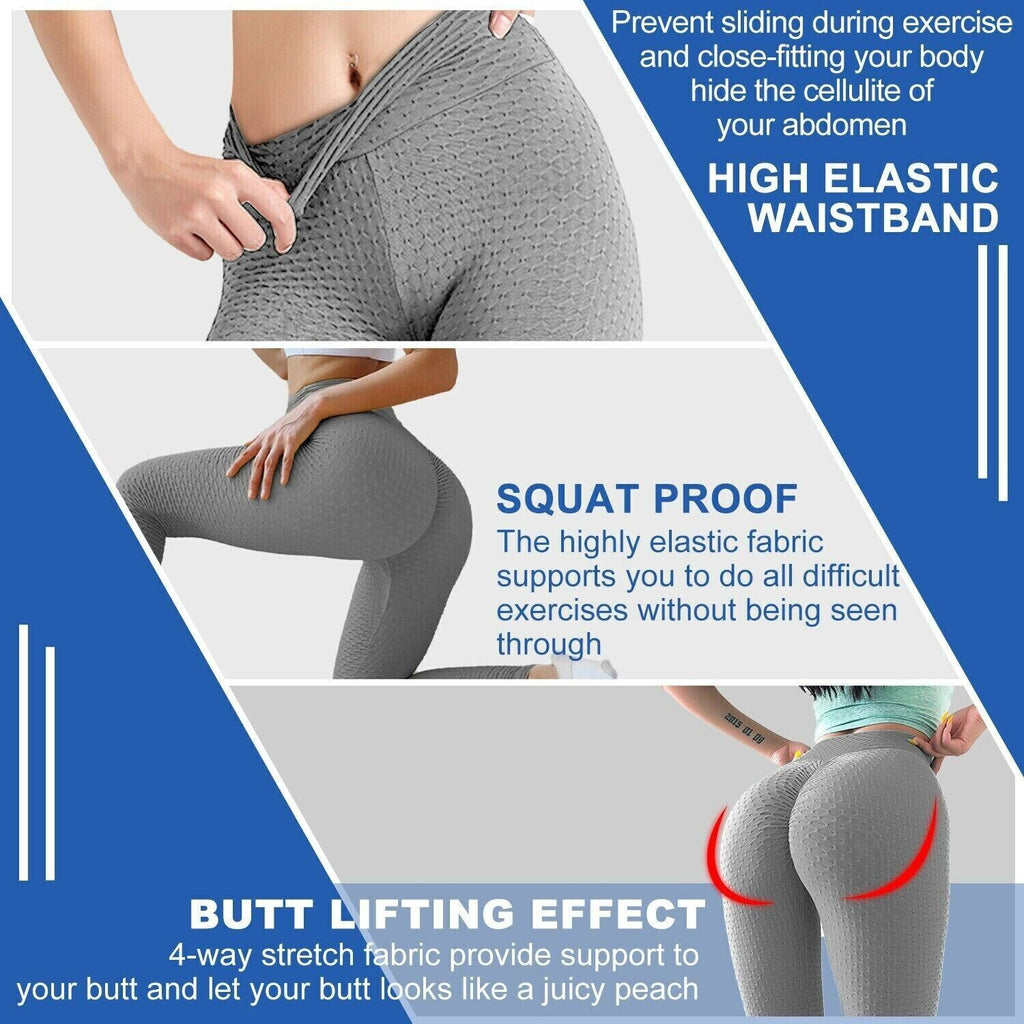 Women Leggings Anti-Cellulite High Waist Push up Yoga Pants Tiktok Butt Lift