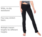 Women'S Slim Straight Leg Yoga Pants, 27"-35" Inseams