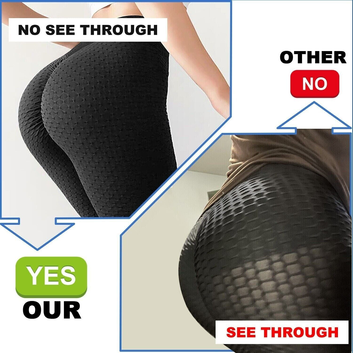Women Leggings Anti-Cellulite High Waist Push up Yoga Pants Tiktok Butt Lift