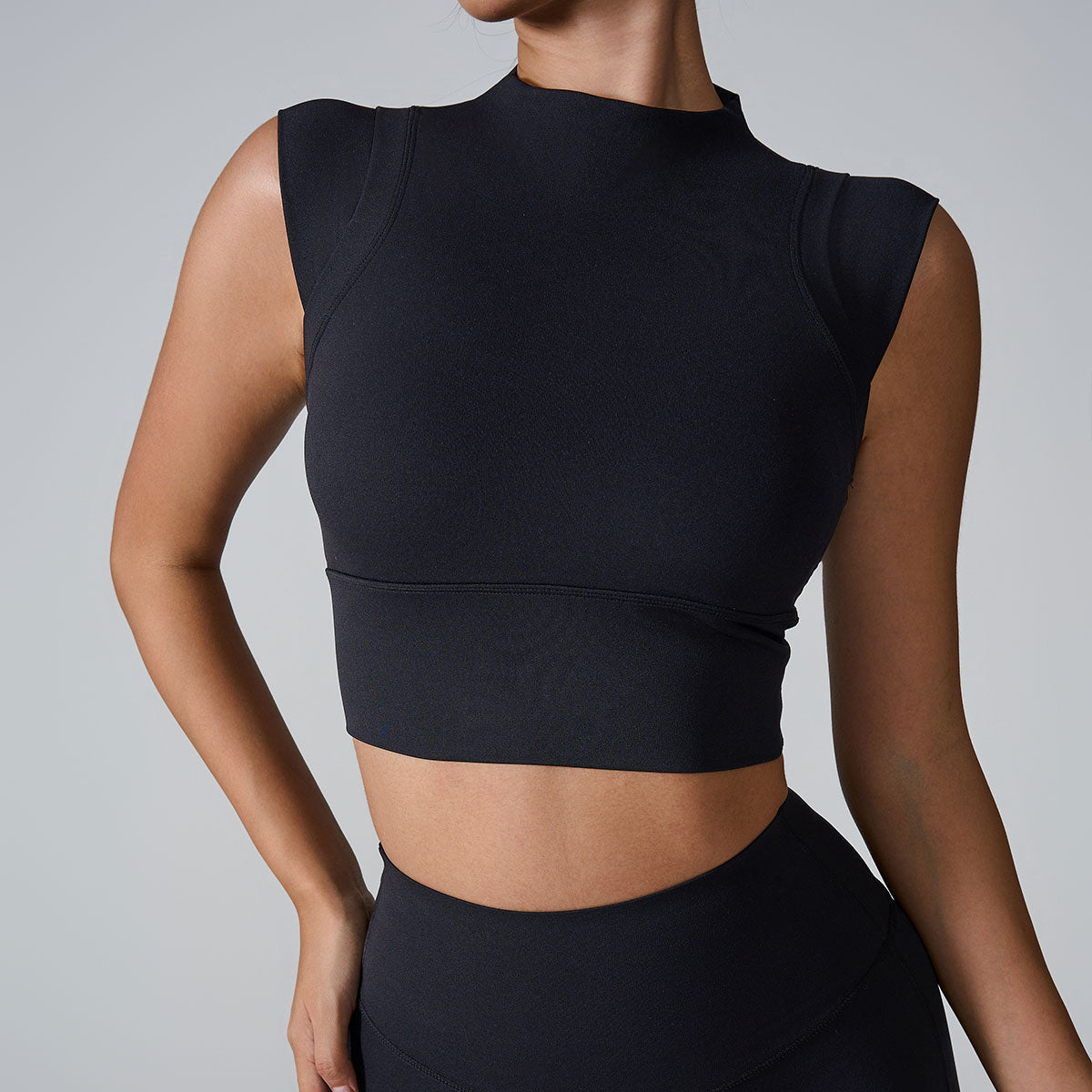 Sculpting Cap Sleeve Yoga Top - Flattering Compression Fit