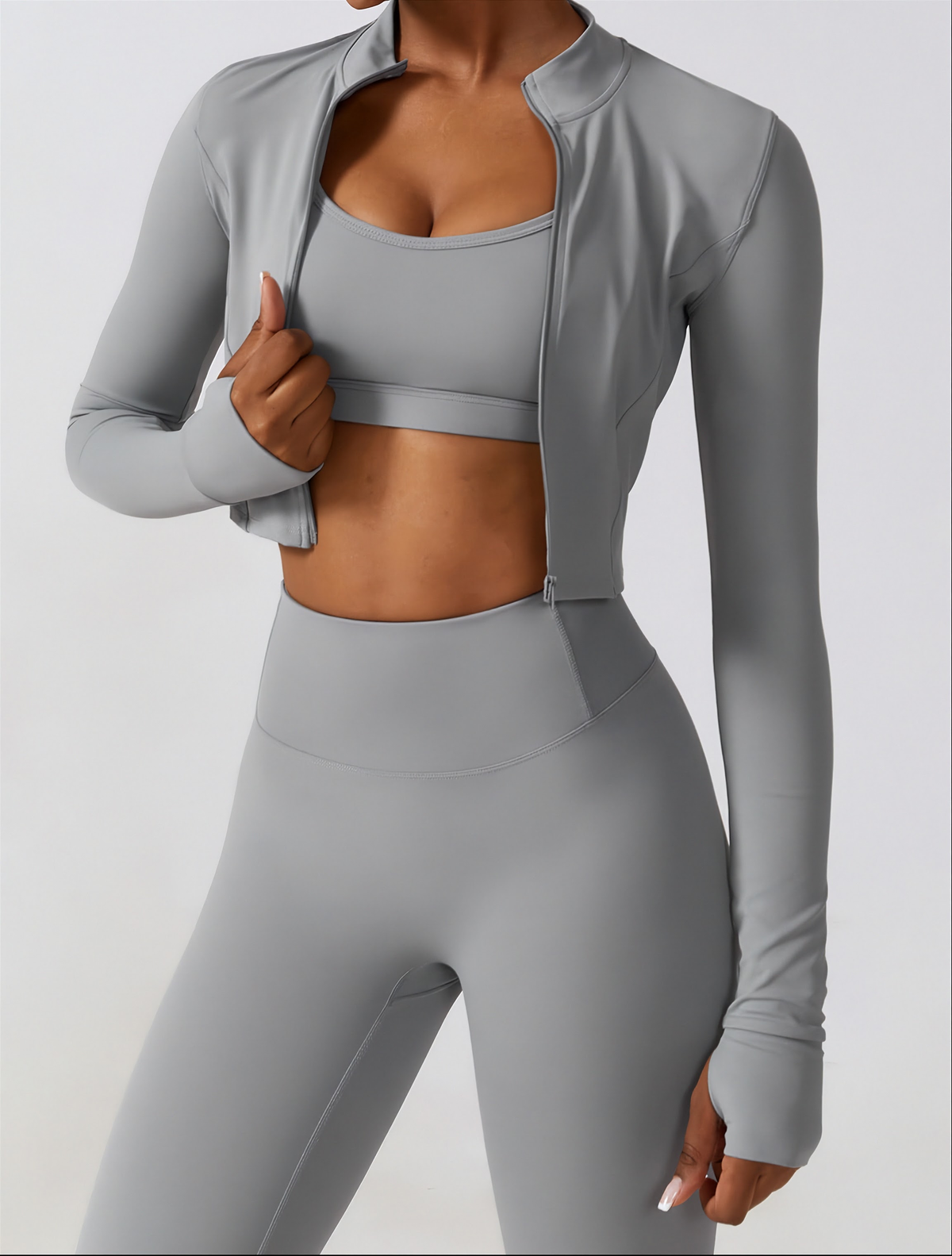3-Piece Seamless Workout Set - Sculpting Lift and Support