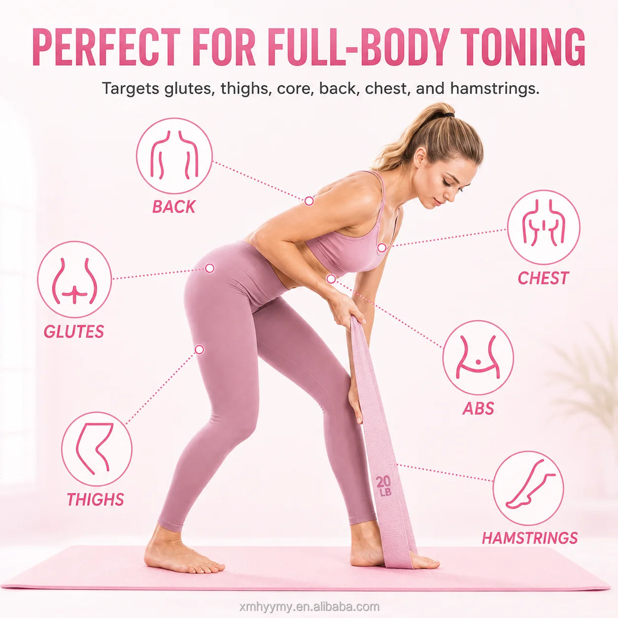 Non-Slip Fabric Glute Bands