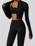 3-Piece Seamless Workout Set - Sculpting Lift and Support