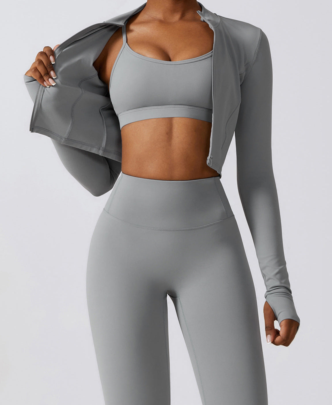 3-Piece Seamless Workout Set - Sculpting Lift and Support