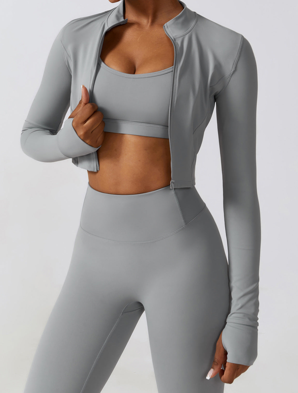 3-Piece Seamless Workout Set - Sculpting Lift and Support