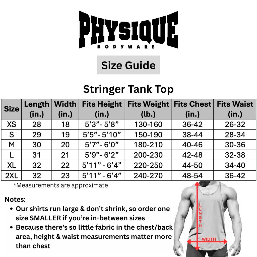 Stringer Tank Top - Ultimate Range of Motion for Lifting