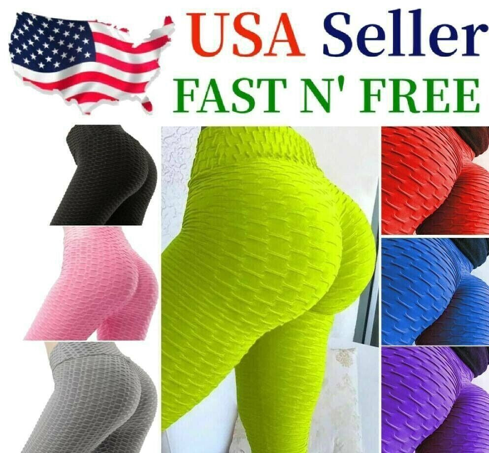 Women Leggings Anti-Cellulite High Waist Push up Yoga Pants Tiktok Butt Lift