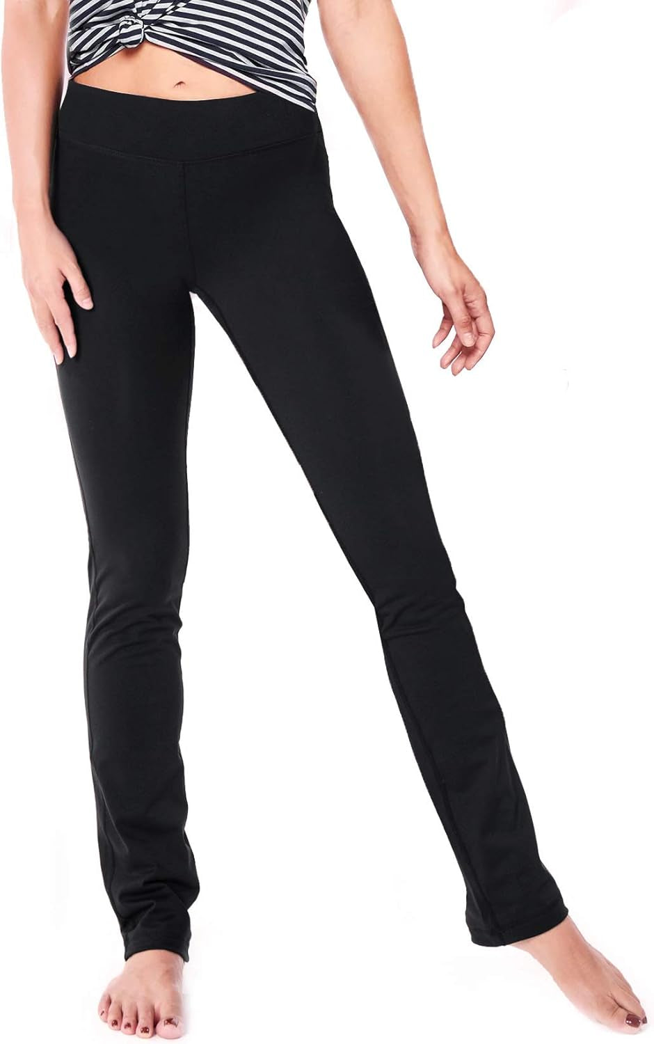 Women'S Slim Straight Leg Yoga Pants, 27"-35" Inseams
