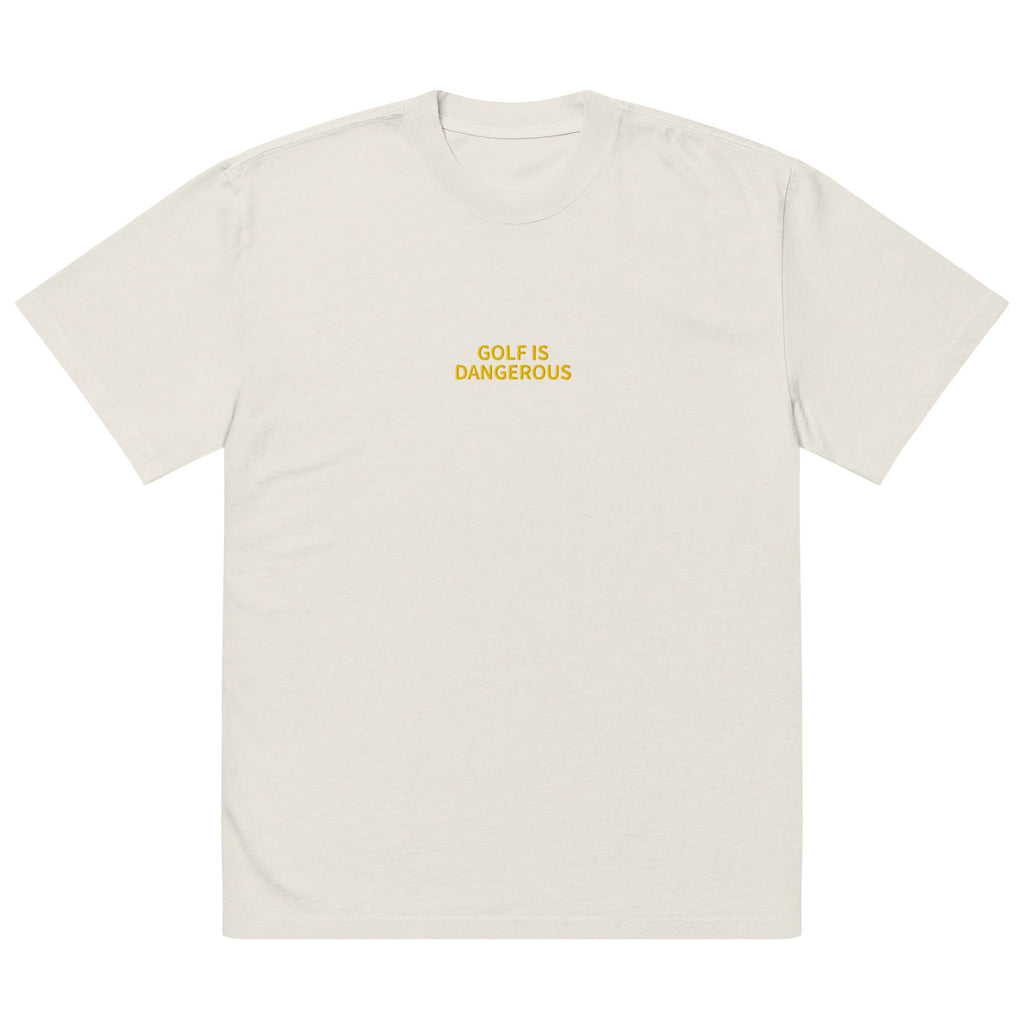 Golf Is Dangerous Embroidery - Oversized T-shirt