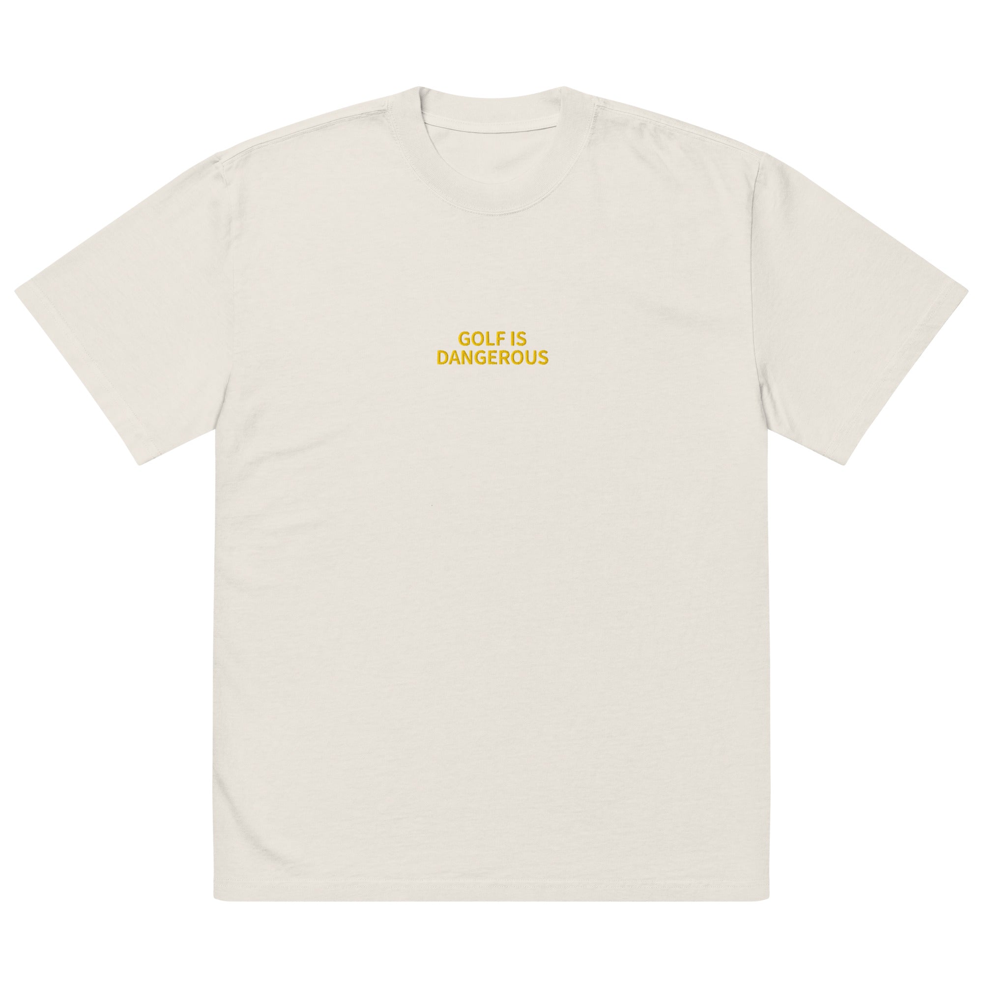 Golf Is Dangerous Embroidery - Oversized T-shirt