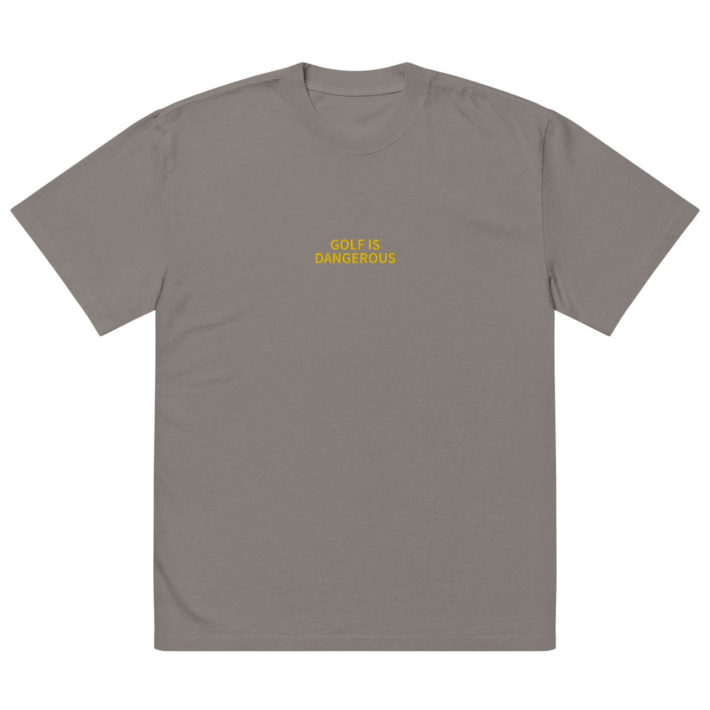 Golf Is Dangerous Embroidery - Oversized T-shirt