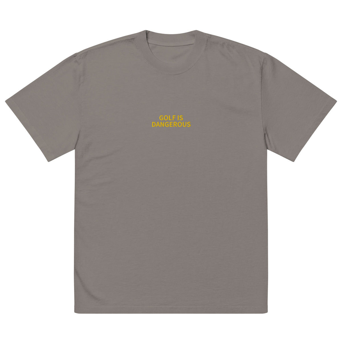 Golf Is Dangerous Embroidery - Oversized T-shirt