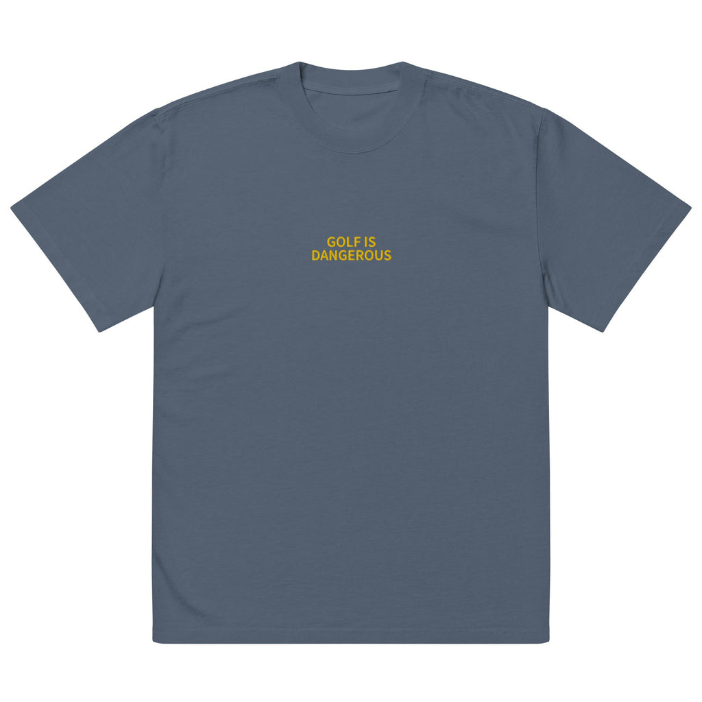 Golf Is Dangerous Embroidery - Oversized T-shirt